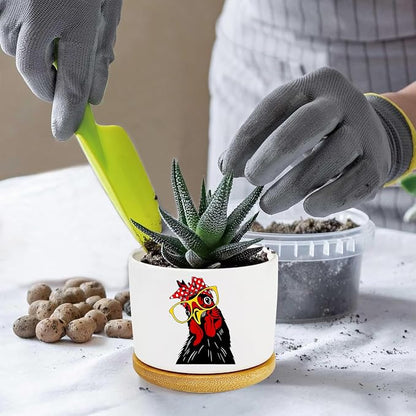 Window Garden Rooster Planter Pots, Rooster Gifts - Image 5