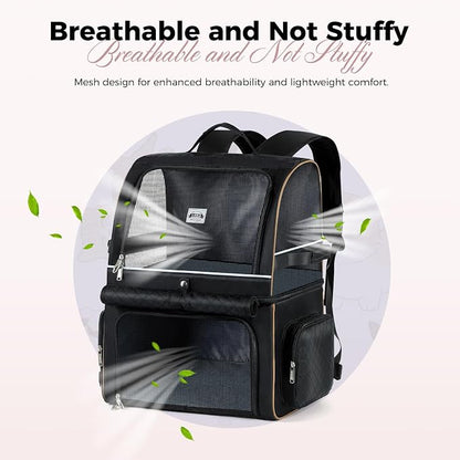 Lekebobor Double Cat Backpack Carrier - Image 4