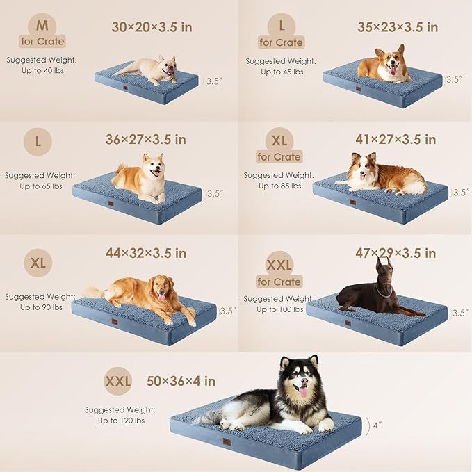 EHEYCIGA Orthopedic XL Dog Beds - Image 2