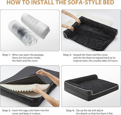 BFPETHOME Orthopedic Dog Beds for Large Dogs-Waterproof Sofa Dog Bed - Image 5