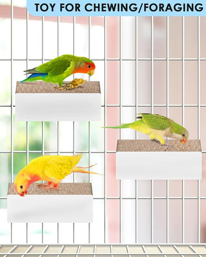 KATUMO Conure Toys, 4.7 Inch Cockatiel Foraging Shredder Chewing Toys Parakeet - Image 6