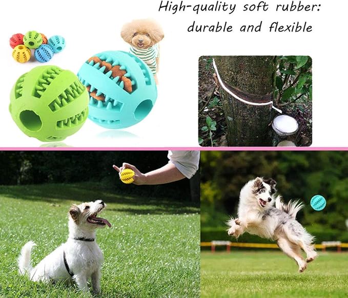 Sunglow 2 Pack Dog Toy, Nontoxic Bite Resistant Teething Balls - Image 5