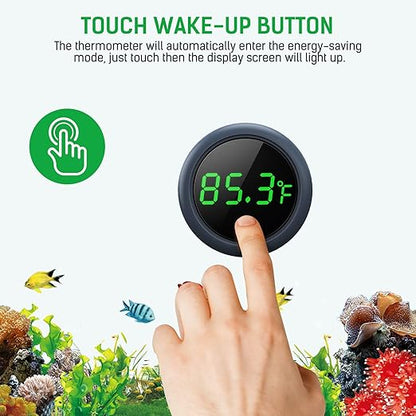 PAIZOO Fish Tank Digital Thermometer Accurate LED Display to ±0.9°F Tank - Image 4