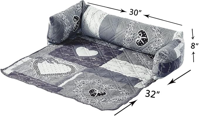 Brilliant Sunshine Quilted Calming Dog Bed Mat, Removable Washable Cover - Image 4