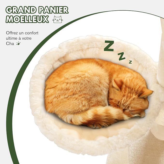 MUTICOR 66 Inches Multi-Level Large Cat Tree Tower - Image 3
