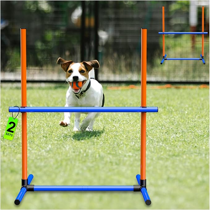 6Set Dog Agility Jumps Hurdle Course Training Equipment - Image 4