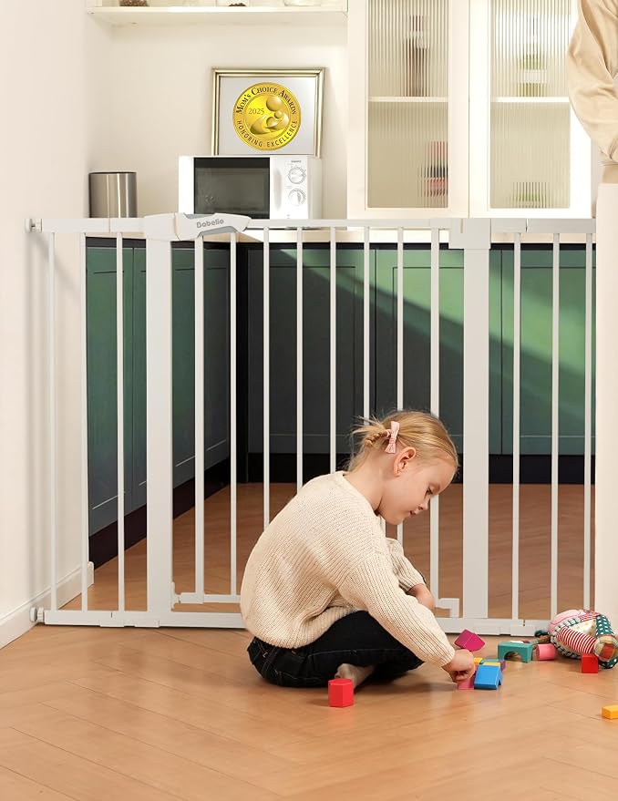 Babelio 36" Tall Baby Gate, PressGuard P7, 29-48" Auto Close Pressure Mounted by BABELIO