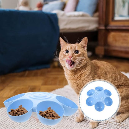 Puppy Litter Bowl Cat Bowls Dog Food Water Bowls Flower Shaped 6 Bowls Pet - Image 7