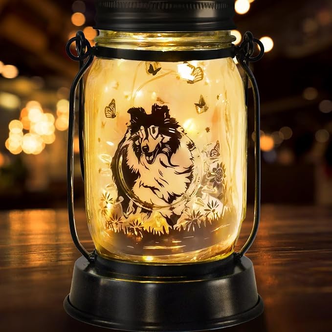 kyoryuger Sheltie Gifts for Women/Men Sheltie Solar Lanterns Dog Mom Birthday - Image 9