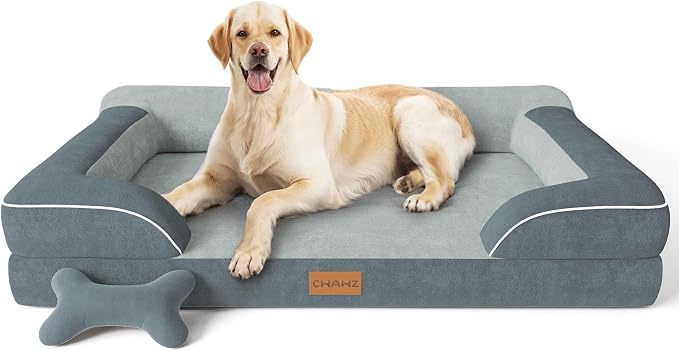 Jumbo Dog Bed for Extra Large Dogs, Orthopedic Dog Bed by CWAWZ