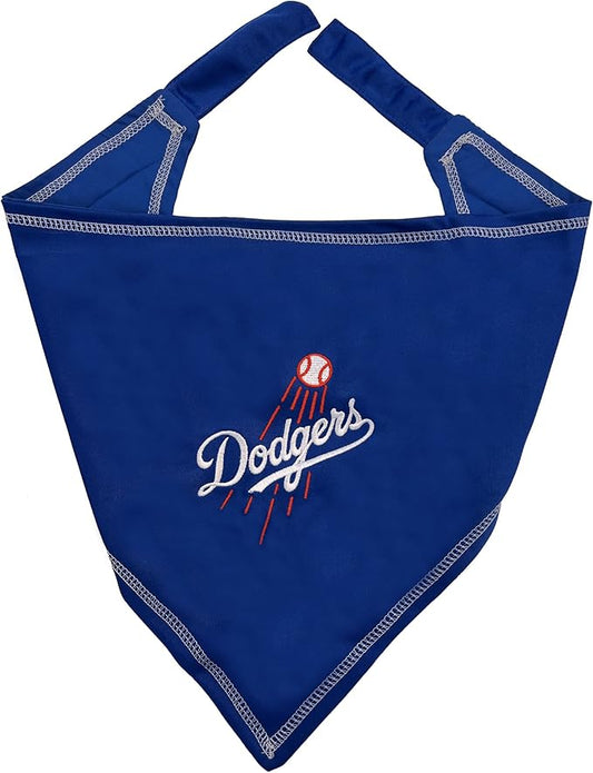Pets First MLB Los Angeles Dodgers TIE Bandana, Small/Medium. Dog Bandana Scarf by PETSFIRST