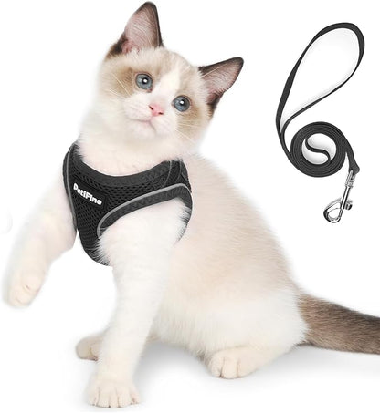 PetiFine Extra Small Step in Dog Harness and Leash Set, Cat Harness and Leash by PetiFine