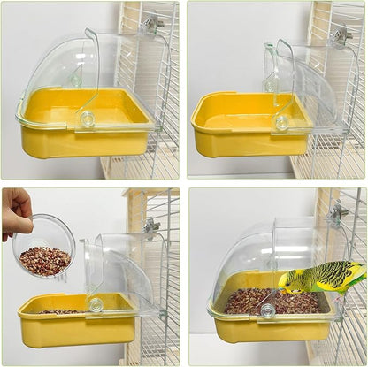 Bird Bath for Cage, Cleaning Pet Supplies Cockatiel Bird Bathtub - Image 7