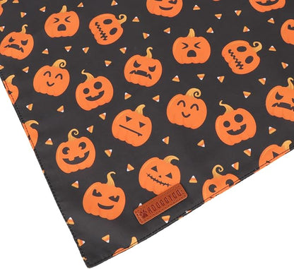 ADOGGYGO Halloween Dog Bandanas 2 Pack, Reversible Pumpkin Ghost Scarf - Image 6