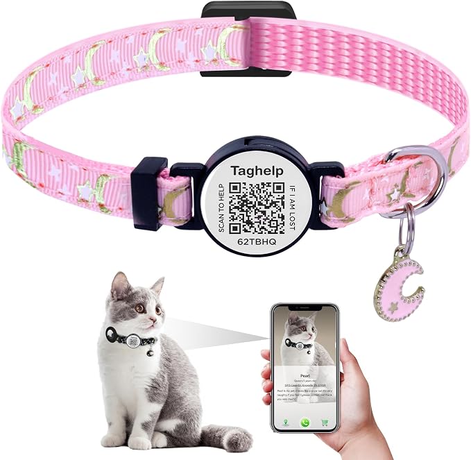 Smart Lost & Found System: Breakaway Cat Collar by Taghelp