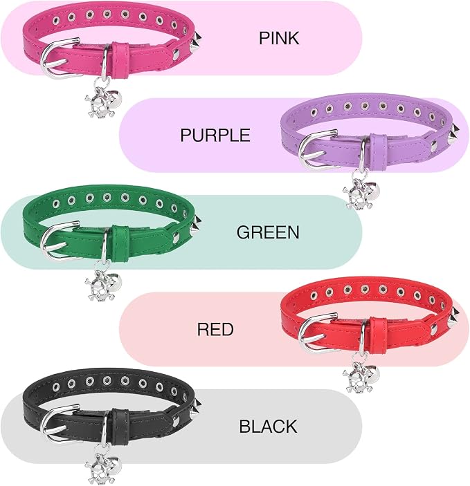 Leather Cat Collars for Boy Girl Cats - Image 6
