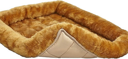 MidWest Homes for Pets QuietTime XXS Dog Bed – Cinnamon Faux Fur Bolster - Image 5