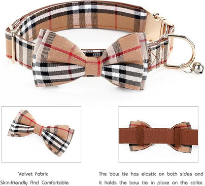 Yizepet Dog Collar with Bow Tie- Adjustable pet Collar - Image 2