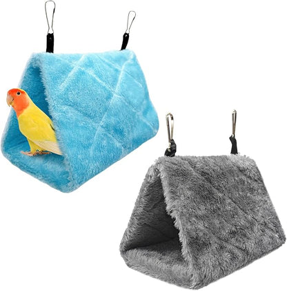 Tfwadmx 2Pcs Bird Tent Plush Hammock Hanging Warm Hut Nest by Tfwadmx