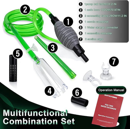 boxtech Fish Tank Water Change, Vacuum Siphon Water Changer Pump Sand Cleaner - Image 4