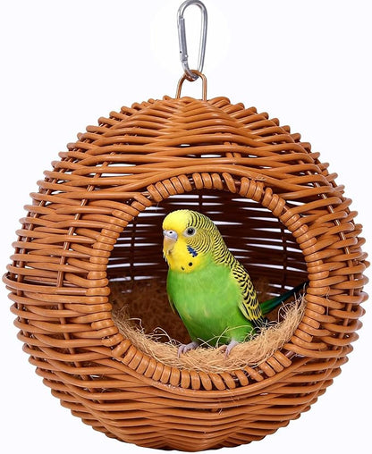 Parakeet Nest Bird Cage Accessories, Chew-Proof Steel Frame & Washable Small by Unknown