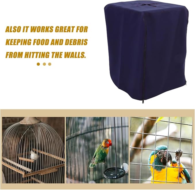 Bird Cage Cover, Large Bird Cage Cover Thicken Parrot Cage Protector Night Bird - Image 4