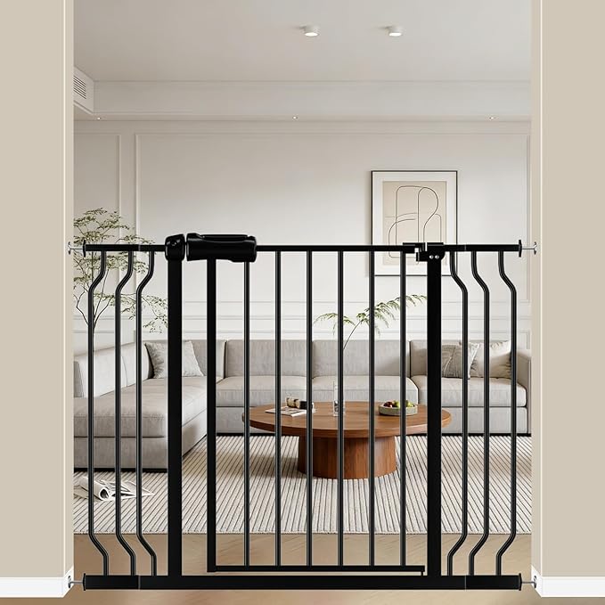 WAOWAO Baby Gate 29.13-43.3" Extra Wide Pressure Mounted Walk Through Swing by WAOWAOBABYSAFETYPRODUCTS