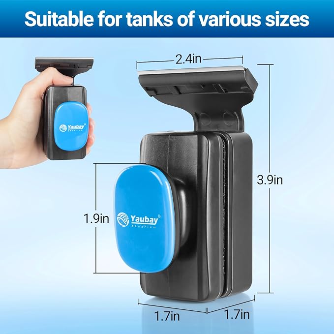 Aquarium Magnet Glass Cleaner, Magnetic Fish Tank Cleaner - Image 6
