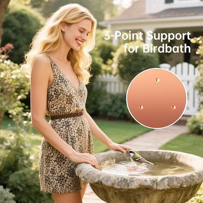 Bird Bath Copper Disk, Premium 0.6mm Sturdy 99.99% Pure Copper Disk - Image 4