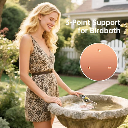 2 Pack Bird Bath Copper Disk, Premium 0.6mm Sturdy 99.99% Pure Copper Disk - Image 4