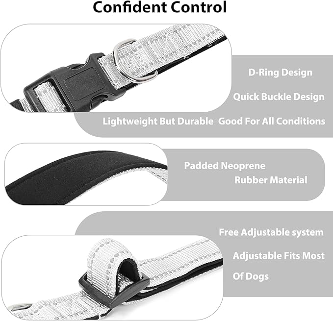 Reflective Dog Collar Padded - Image 4