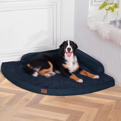 Large Orthopedic Dog Bed with Sides XXXL Dog Beds with Removable Washable Cover by Mekiy