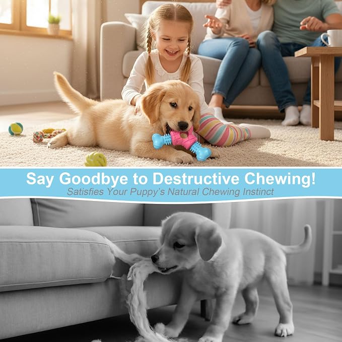 Puppy Chew Toys for Teething, Indestructible Dog Chew Toys for Aggressive - Image 5