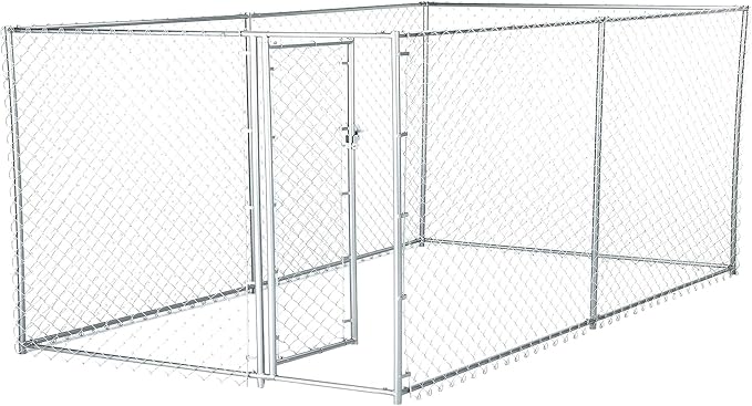 Lucky Dog Heavy Duty Outdoor Galvanized Chain Link Dog Kennel Enclosure by LuckyDog