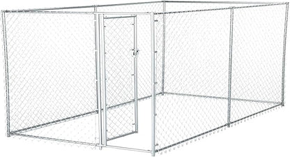 Lucky Dog Heavy Duty Outdoor Galvanized Chain Link Dog Kennel Enclosure by LuckyDog