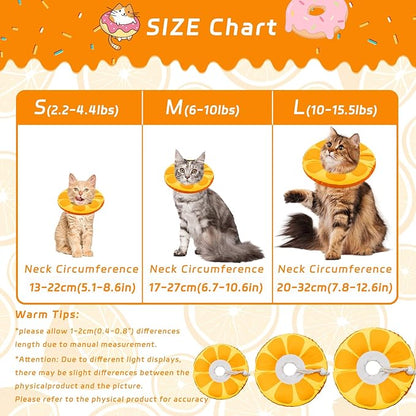 Cat Cone Collar Soft, Adjustable Cat Recovery Collar - Image 2