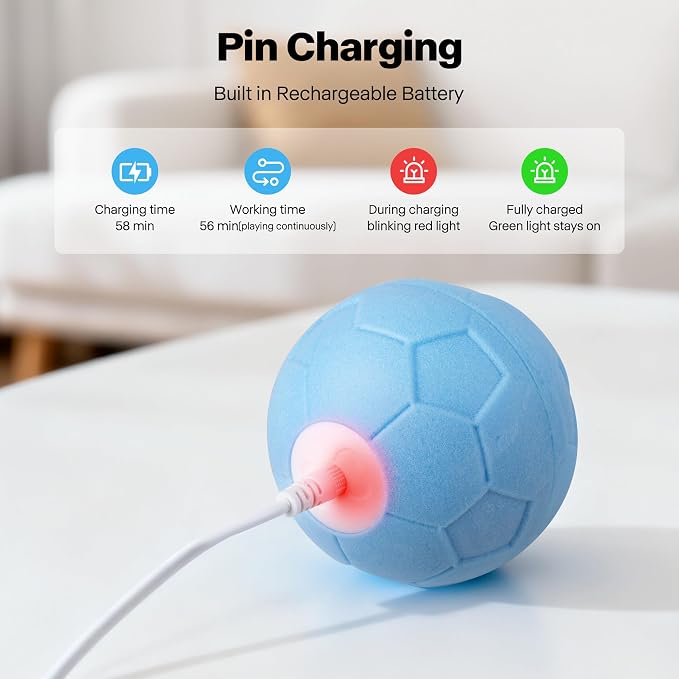 Pet Prime Interactive Dog Ball Toy, Automatic Rolling Ball - Image 4