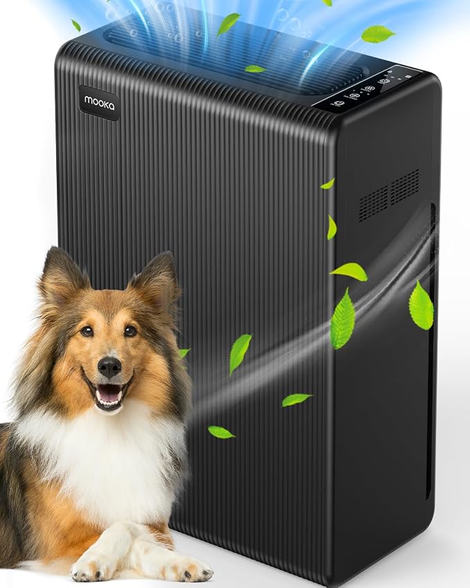 Air Purifiers for Home Large Room up to 2000ft², H13 HEPA Air Filter for Pets by MOOKAFAMILY