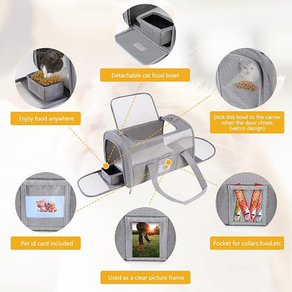 Cat Carrier Pet Dog Carrier Airline Approved - Image 5