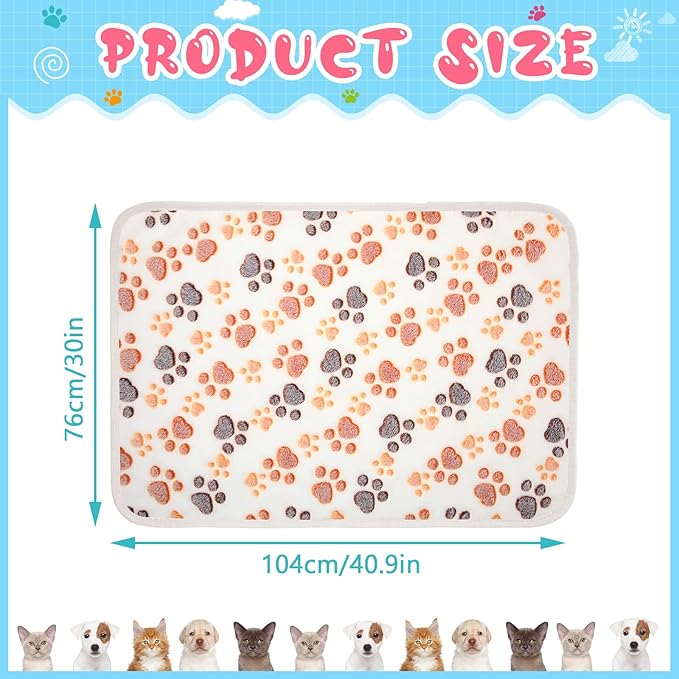 Tatuo 4 Pcs Dog Blanket for Pet Cat Blankets Indoor Puppy Teething Stuff Toys - Image 5