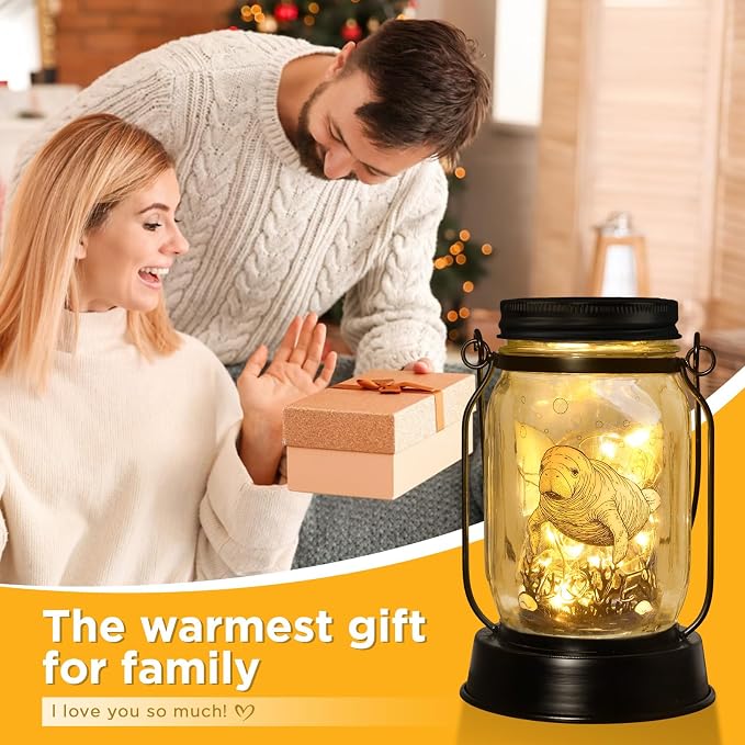 kyoryuger Manatee Gifts for Women/Men Manatee Lovers Solar Lantern Mom Birthday - Image 4