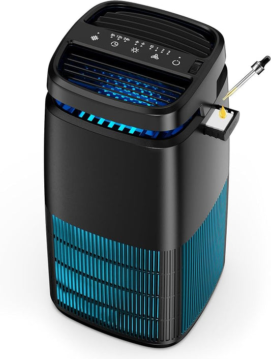 POMORON 4-in-1 Air Purifiers for Home, Air Ionizer Negative Ion Generator by POMORON