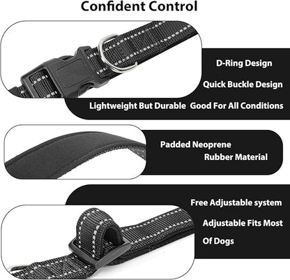 Reflective Dog Collar Padded - Image 4