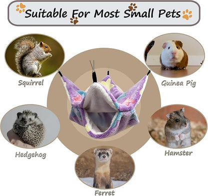 Cat Hammock for Cage, Soft Warm Hanging Bed for Kitten, Guinea Pig, Chinchilla - Image 6