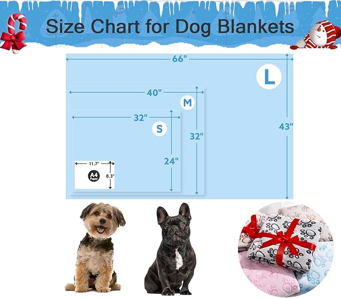Stuffed Premium Soft Dog Couch Blanket, - Image 4