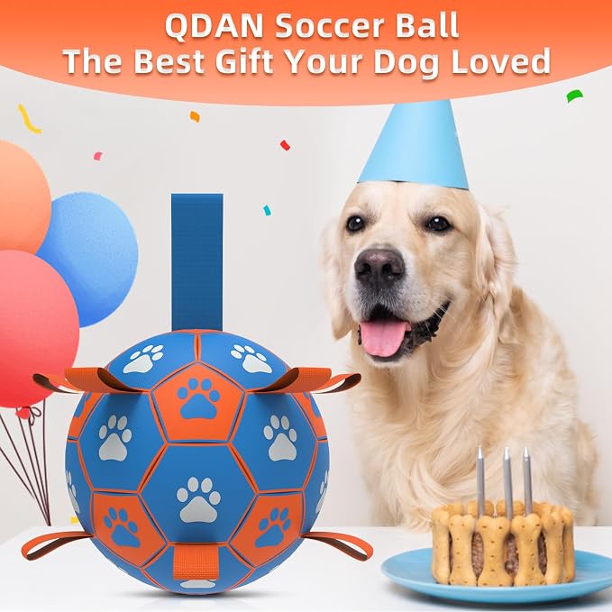 QDAN Dog Ropes Toys Soccer Ball - Image 2