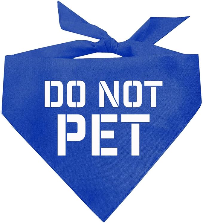 Do Not Pet Dog Bandana by TeesTails