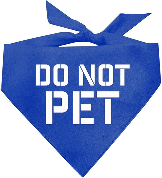 Do Not Pet Dog Bandana by TeesTails