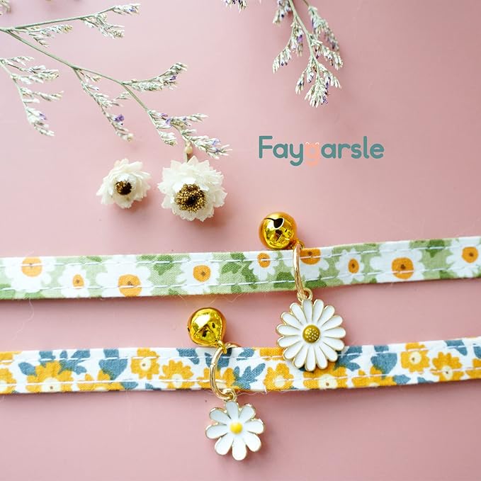 2 Pack Cotton Breakaway Cat Collars - Image 2
