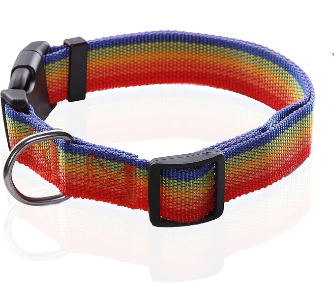 Adjustable Nylon Dog Collar, pet Collar 1 Inch 3/4 Inch 5/8 Inch Wide, - Image 2